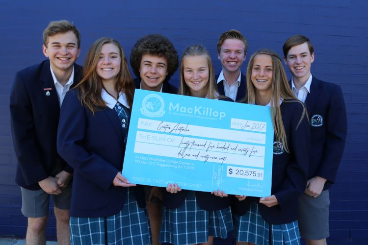 Students raise over $20k for Caritas, 2017