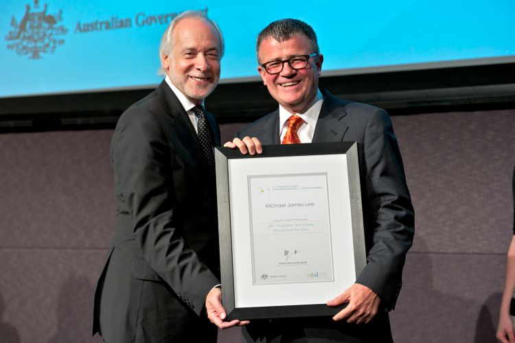 Mr Lee is an Australian Principal of the Year finalist, 2011